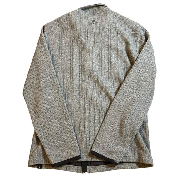 Prana Barclay Sweater Large Full Zip Wool Blend Ribbed Outdoor Hiking Camp Work - Picture 5 of 6